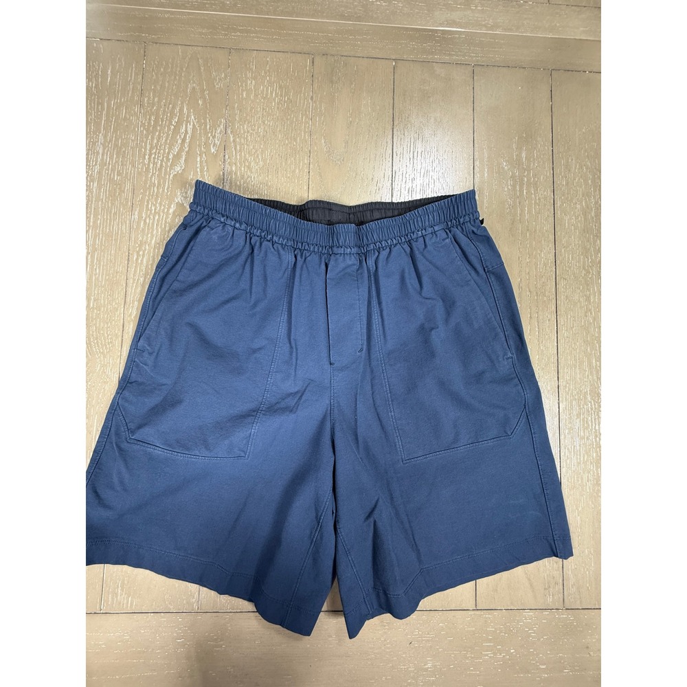 Lululemon Lab Shorts Mens Medium‎ Blue LM7BDES Technical Athletic Relaxed Fit